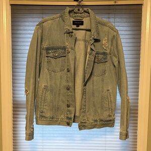 PacSun Distressed Light Blue Denim Jacket